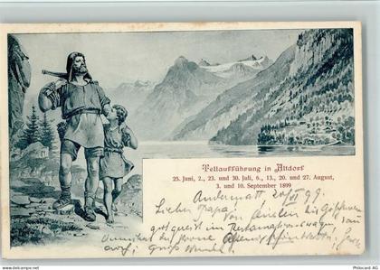6460 Altdorf UR - Tellaufführung in Altdorf 1899, - Flecken - 13077977