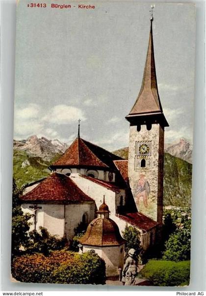 6463 Bürglen UR Foto AK Kirche - 38194799