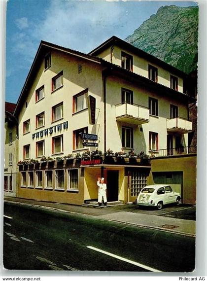 6472 Erstfeld Foto AK Gasthaus zum Frohsinn Auto - 38062374