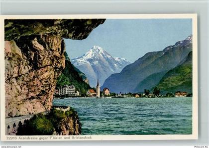 6454 Flüelen - Axenstrasse gegen Flüelen und Bristenstock - 12110259