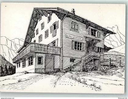 6461 Isenthal Künstlerkarte Gasthaus Gitschenen Seilbahnstation - 11051897