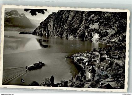 6466 Bauen Foto AK Dampfschiff Vierwaldstättersee - 38212373