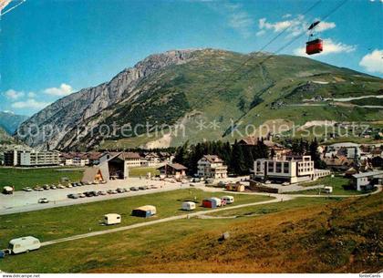 Andermatt mit Luftseilbahn Andermatt Gemsstock