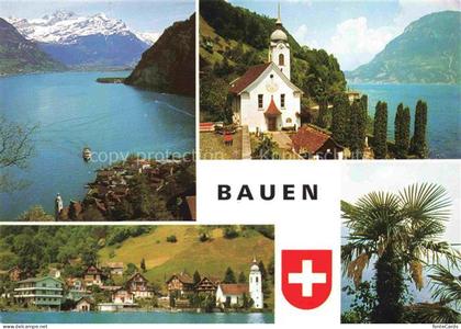 Bauen URI UR Teilansichten Ort am Vierwaldstaettersee Kirche Alpen