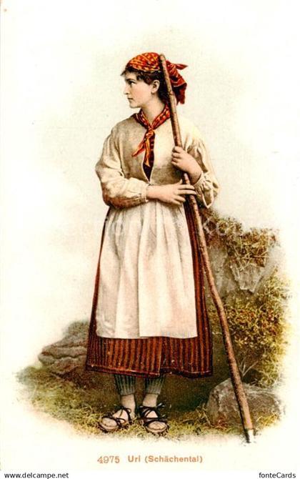 Uri Kanton UR Schaechentalerin in Tracht