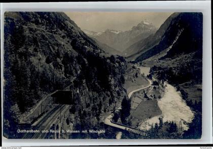 Wassen UR Wassen Gotthardnahn Reuss Windgaelle