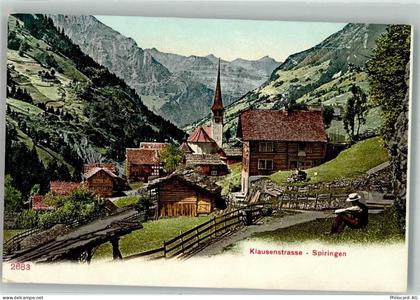 6464 Spiringen Foto AK Kirche Klausenstrasse - 38069677