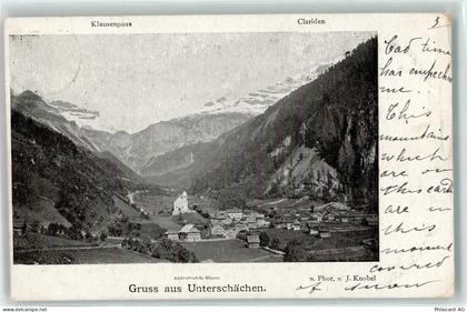 6465 Unterschächen 1899 - Klausenpass Clariden - 10604333