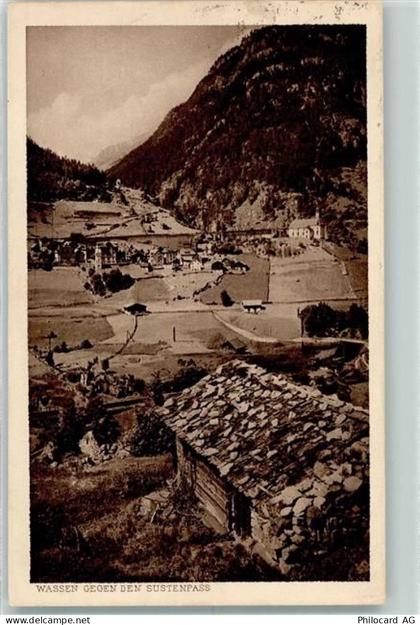 6484 Wassen UR 1921 - Wassen gegen den Sustenpass AK - 10298056