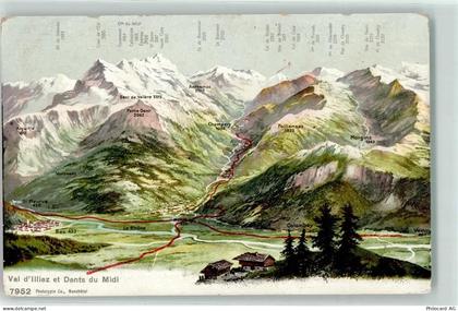 1880 Bex - Vogelschau Val d Illiez - 10600851