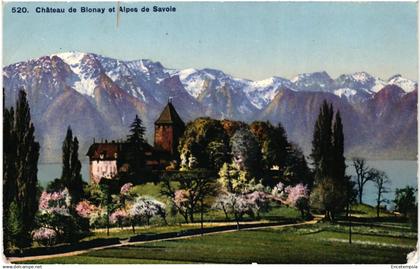 CPA Carte Postale  Suisse Blonay Château et Alpes de Savoie 1938 VM95391