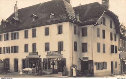 Suisse - Château-d'Œx (VD) Carte Photo - Fritz Charloz et Fils Selliers Tapissier - Ed. inconnu