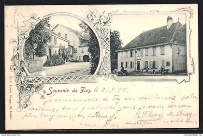 AK Fiez, Gasthaus und Ortspartie