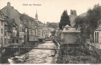 [-5%] SUISSE - Gruss aus Montjoie - Village - Pont - Rivière - Carte postale ancienne