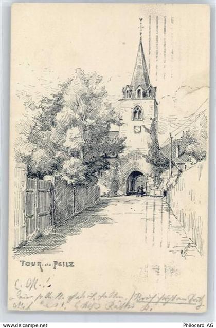 1814 La Tour-de-Peilz Burier - Künstlerkarte, Kirche - 50572092