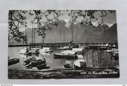 P449, Cpsm 1969, La Tour de Peilz, le port, Suisse