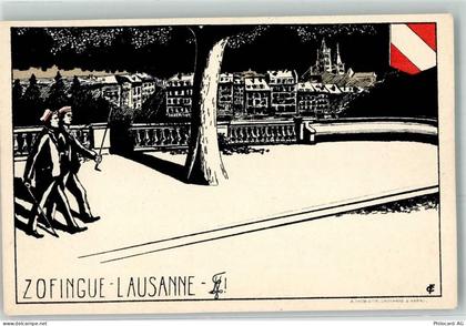 1000 Lausanne Losanna - Zofingue Studentika Wappen - 13470378