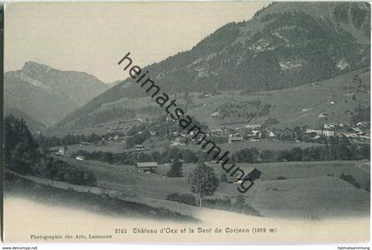 Chateau d'Oex et le Dent de Corjeon  - Photographie des Arts Lausanne