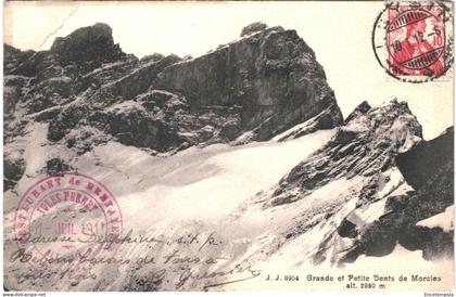 CPA Carte Postale  Suisse  Lavey-Morcles  Grande et Petite Dent de Morcles 1912 VM70816