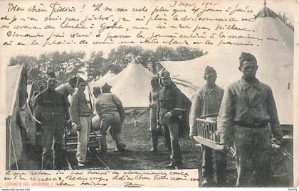 Suisse carte militaire CPA Corbaz & Cie Lausanne cachet Le Mont 1901
