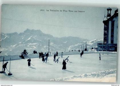 1854 Leysin - La Patinoire de Praz Reaz Winter Eishockey - 13172991