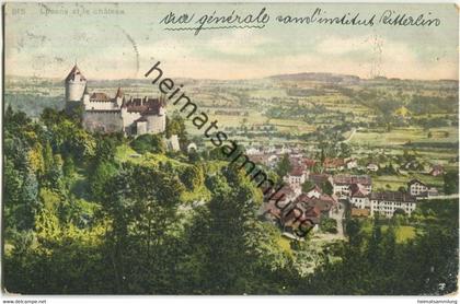 Lucens et le chateau - Verlag Phototypie Neuchatel gel. 1910