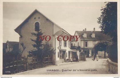 RARE CPA : GRANGES MARNAND QUARTIER DE LA NOUVELLE POSTE TELEGRAPHE SUISSE SWITZERLAND