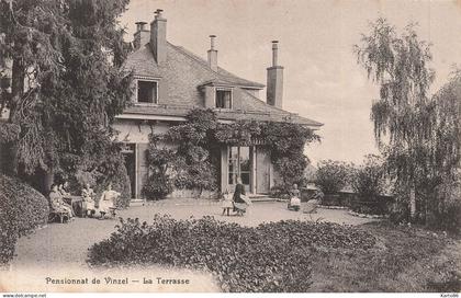 vinzel , vaud , nyon * Pensionnat de Vinzel * la terrasse * suisse schweiz