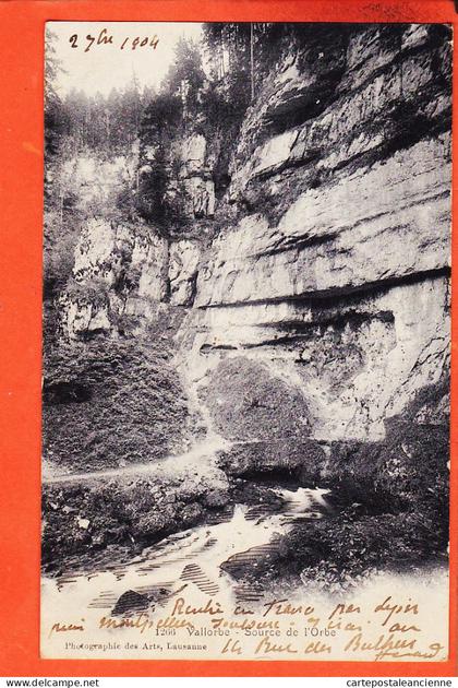 28990 ◉ VALLORBE VD Vaud Suisse ◉ Source ORBE ◉ Ballaigues 1904 à Pierre SUAU Kasteel-Gemert Holland ◉ Photo arts 1266