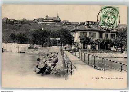 1009 Pully 1906 - Lac Leman Anlegestelle - 13910223