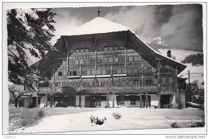 REF 124 : CPSM SUISSE Hotel grand chalet Rossiniere Vaud