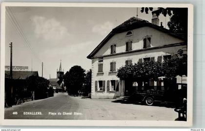 1040 Echallens Foto AK Feldpost Bttr.Mot.Can.Lourds 101 Place du Chavel ... - 13312452