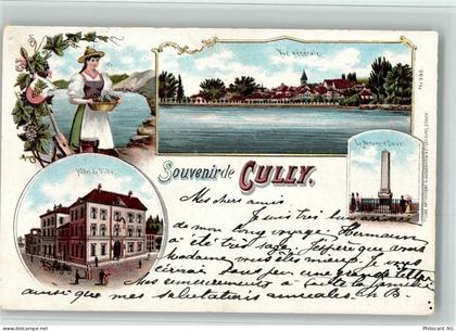 1096 Cully 1898 BOAKC Hotel de Ville Lithographie - 13700221