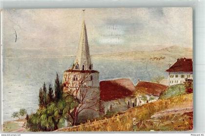 1096 Villette Lavaux 1929 Künstlerkarte Kirche de Villets - 38212196