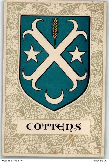 1116 Cottens VD - Wappen Weizen Sterne Mond - 10587331