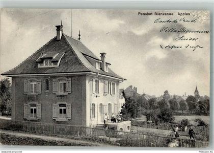 1143 Apples 1911 Foto AK Pension Bienvenue Bahnpost Zug 1365 - 13585777