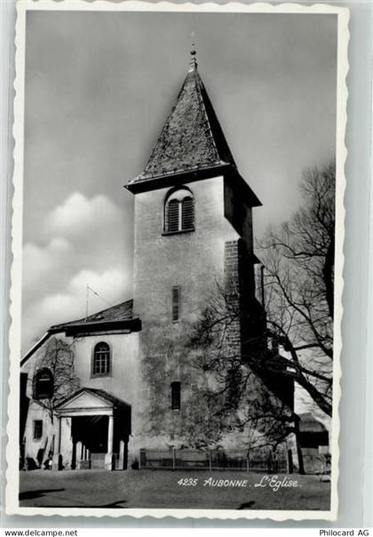 1170 Aubonne La Vaux Foto AK Kirche - 38194708