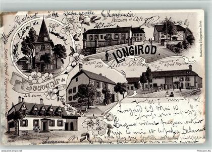 1261 Longirod 1910 BOAKC Lithographie Eglise Pension Cafe La cure Depot ... - 13702699
