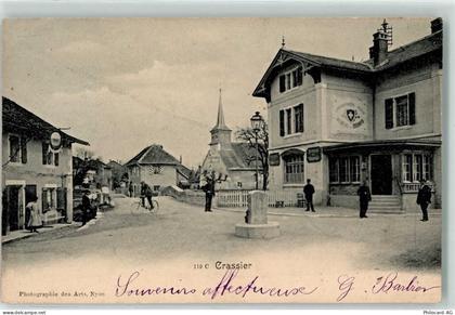 1263 Crassier 1903 - Grenze Fahrrad Zollhaus - 13444993