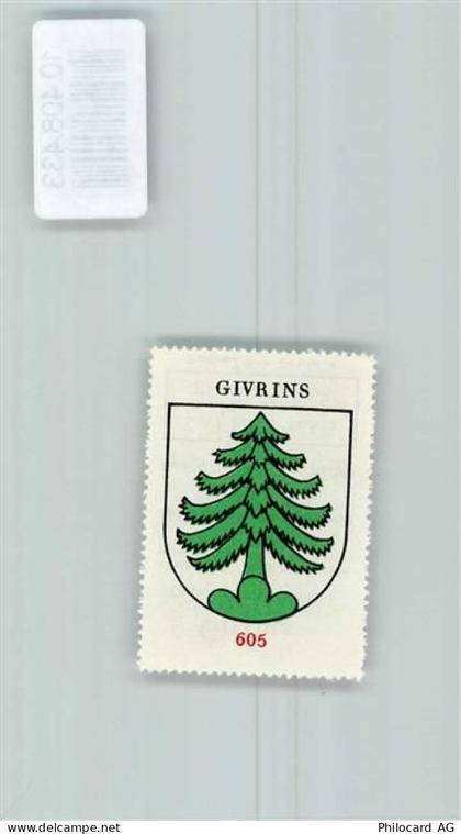 1271 Givrins - Vignette Wappen Kaffee Hag ca 1920-1940 Tannenbaum - 10408433