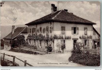 1374 Corcelles-sur-Chavornay 1919 Foto AK Le Collége - 13552120