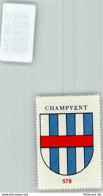 1443 Champvent - Vignette Wappen Kaffee Hag ca 1920-1940 - 10408344