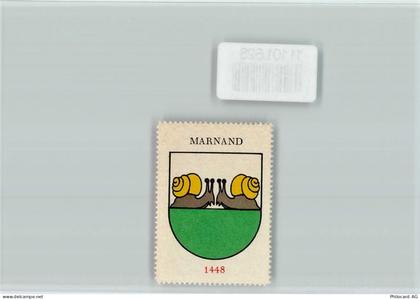 1524 Marnand - Schnecken Vignette Wappen Kaffee Hag ca 1920-1940 - 11101628