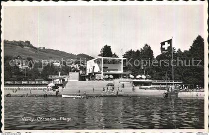 Corseaux Plage Lac Leman Badestrand Genfersee
