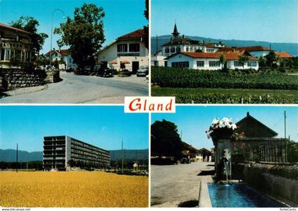Gland  VD Ortspartien Brunnen