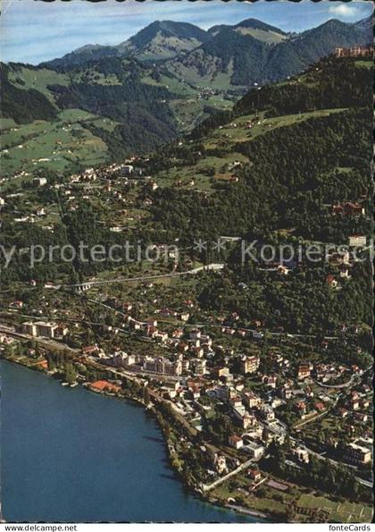 Glion Fliegeraufnahme Genfersee