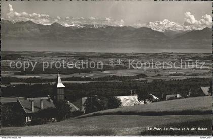 La Praz Le Plaine et le Mt Blanc