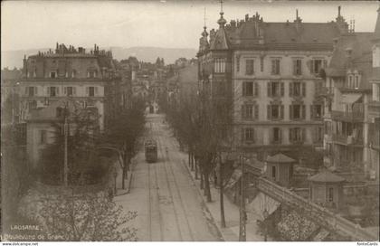 Lausanne VD Boulevard de Grancy Strassenbahn