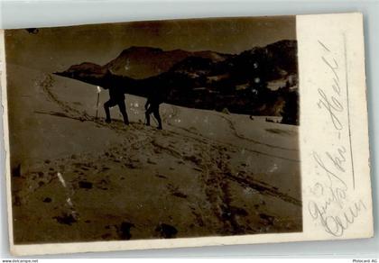 Le Noirmont Marchairuz 1912 - Skiwanderer Ort handschriftlich - 39410746