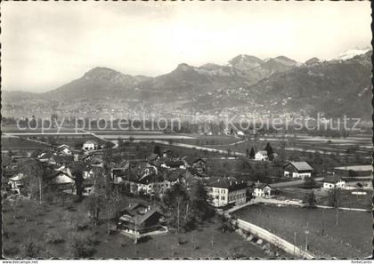 Noville Aigle Plaine du Rhone et les Alpes vue aerienne